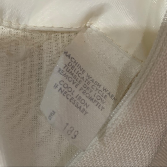 Vintage 70’s era line green pleated maxi dress with off white top size 6 - Picture 7 of 7